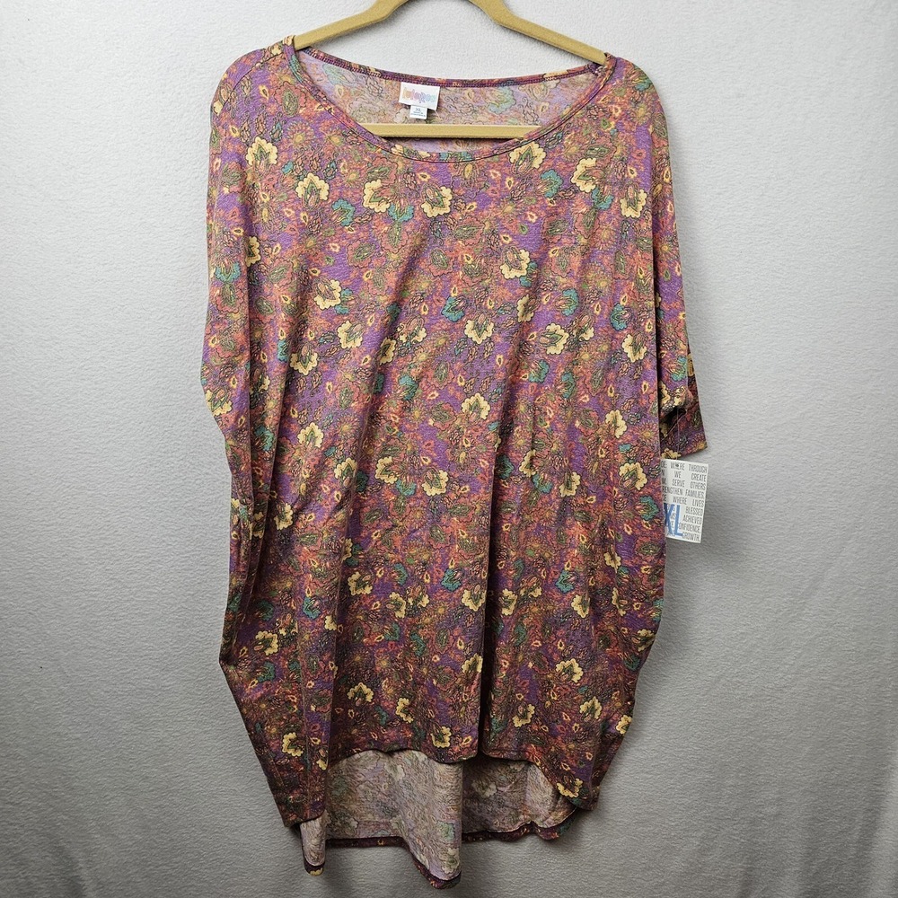 LulaRoe Shirt Woman's Size XL Multicolor Irma NWT